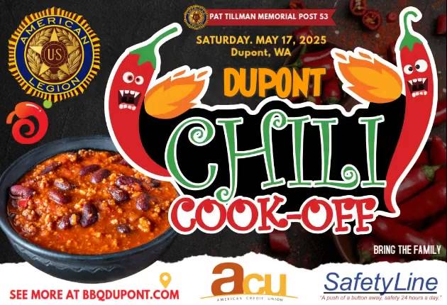 Join Us for the 1st Annual DuPont Chili Cook-Off | Dupont, WA