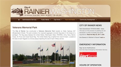 Vets Park in Rainier, WA